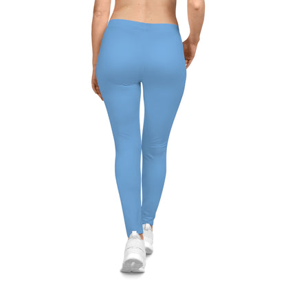 Blue Graphic Women's Leggings Cream Ript Wear