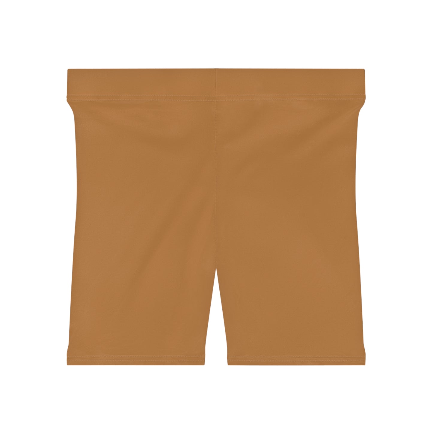 Ript Wear Women's Brown Biker Shorts — 'RIPT WEAR' Logo Athletic Shorts