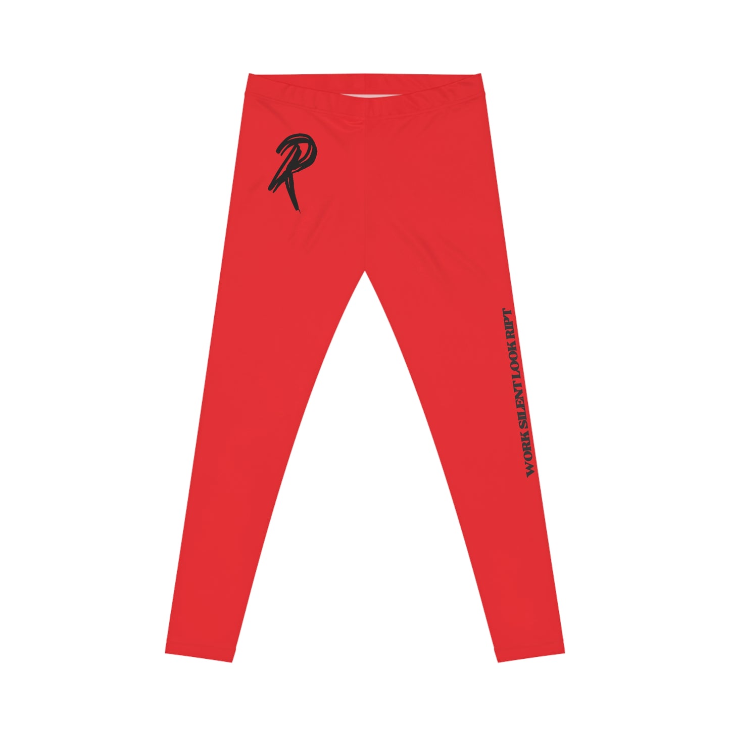 Red Graphic Women's Leggings  Black Ript Wear