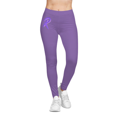 Light Purple Graphic Women's Leggings Purple Ript Wear