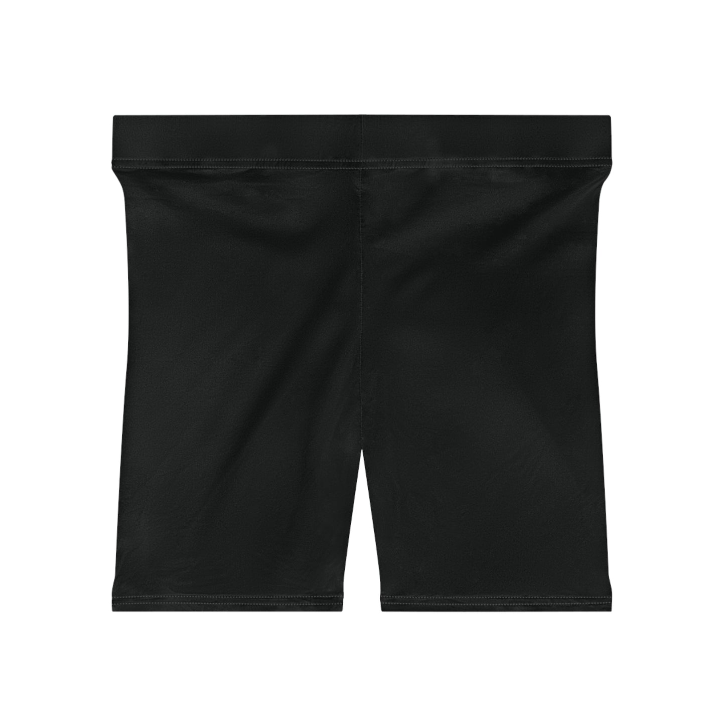 Ript Wear Women's Black Biker Shorts — 'RIPT WEAR' Red Logo Athletic Shorts