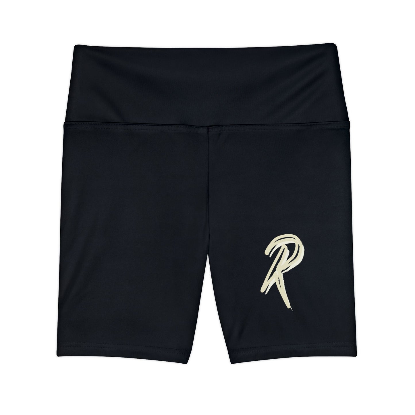 RIPT Logo Women's High-Waist Workout Shorts — Athletic Biker Shorts