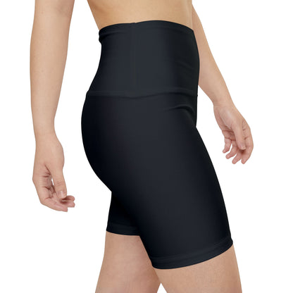 RIPT Logo Women's High-Waist Workout Shorts — Athletic Biker Shorts